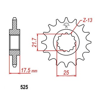 JT SPROCKETS 428 CHROMOLY-STEEL FRONT SPROCKET