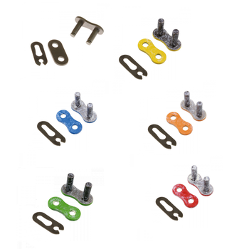 ESLABON DE UNION RK 520 MXZ5 DE COLORES ENGANCHE CLIP