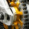 PACK 6 NUTS OF SPROCKET M10X1,25MM GOLD ALUMINUM RACING
