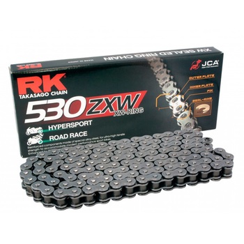 CADENA RK 530 ZXW GRIS ACERO X-RING HYPERSPORT