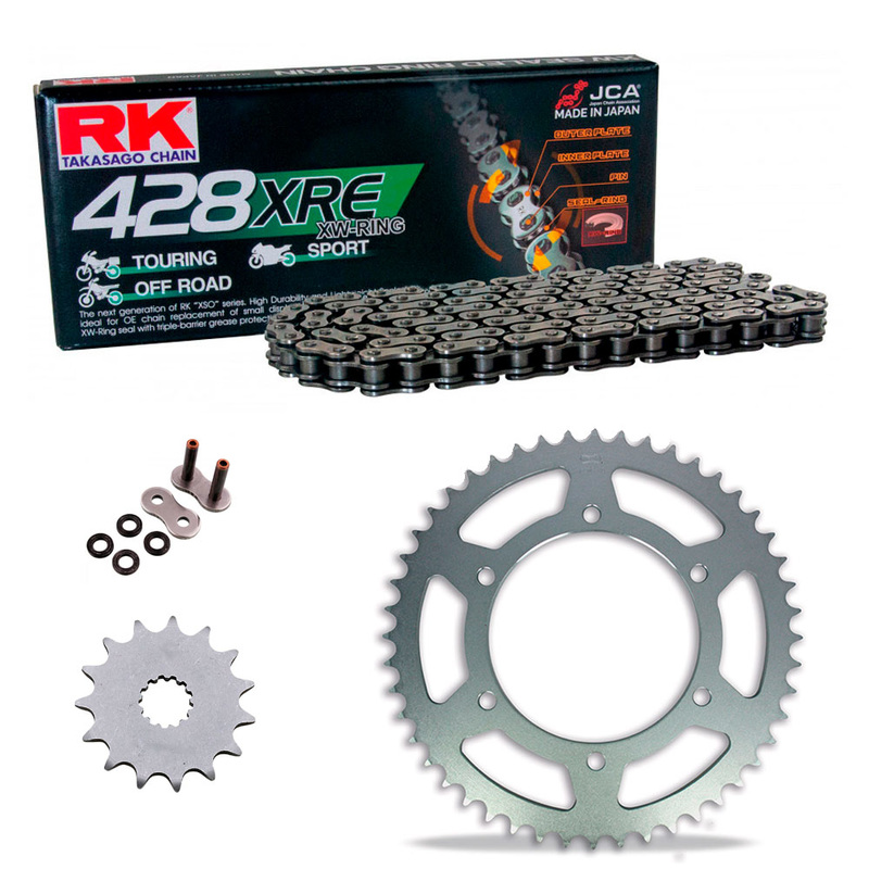 Kit de Arrastre RK 428 XRE GRIS ACERO CAGIVA Super City 50 92-96