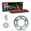 Kit de Arrastre RK 520 XRE Reforzado  ROJO CAGIVA Tamanaco 125 88-91 