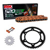 Sprockets & Chain Kit RK 520 XRE Orange DUCATI Monster 620 Dark 03 