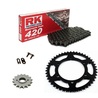 Sprockets & Chain Kit RK 420 Grey Steel HONDA C70 75-80