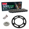 Sprockets & Chain Kit RK 520 XRE Grey Steel  HONDA CMX 250 00 