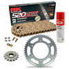 Sprockets & Chain Kit RK 520 ZXW Gold KAWASAKI Z 200 77-83 