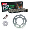 Kit de Arrastre RK 530 XRE Reforzado GRIS ACERO KAWASAKI 440 LTD 80-83
