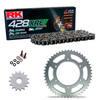 Kit de Arrastre RK 428 XRE GRIS ACERO SUZUKI TS 100 ERZ 82-84