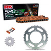 Kit de Arrastre RK 520 XRE Reforzado  NARANJA SUZUKI Van Van 200 16-18 