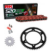 Kit de Arrastre RK 520 XRE Reforzado  ROJO SUZUKI GSX-R 750 Conversion 520 92-95