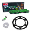 Sprockets & Chain Kit RK 525 XRE Green SUZUKI GSX-R 750 11-19 