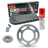 Sprockets & Chain Kit RK 530 ZXW Grey Steel SUZUKI GSX 750 Katana 84-86