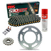 Sprockets & Chain Kit RK 530 ZXW Black/Gold TRIUMPH Daytona 1200 97