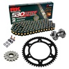 Kit de Arrastre RK 530 ZXW Super Reforzado NEGRO/ORO TRIUMPH Speed Triple 955 T509 97-98 Remachadora Gratis!