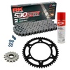 Kit de Arrastre RK 530 ZXW Super Reforzado GRIS ACERO TRIUMPH Speed Triple 1050 05-11