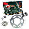 Kit de Arrastre RK 525 ZXW Super Reforzado NEGRO/ORO TRIUMPH TT 600 04 Remachadora Gratis!