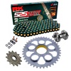 Kit de Arrastre RK 525 ZXW Super Reforzado NEGRO/ORO DUCATI 916 Strada 94-98 Remachadora Gratis!	