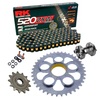 Sprockets & Chain Kit RK 520 ZXW Black/Gold DUCATI 748 95-03 Free Rivet Tool!