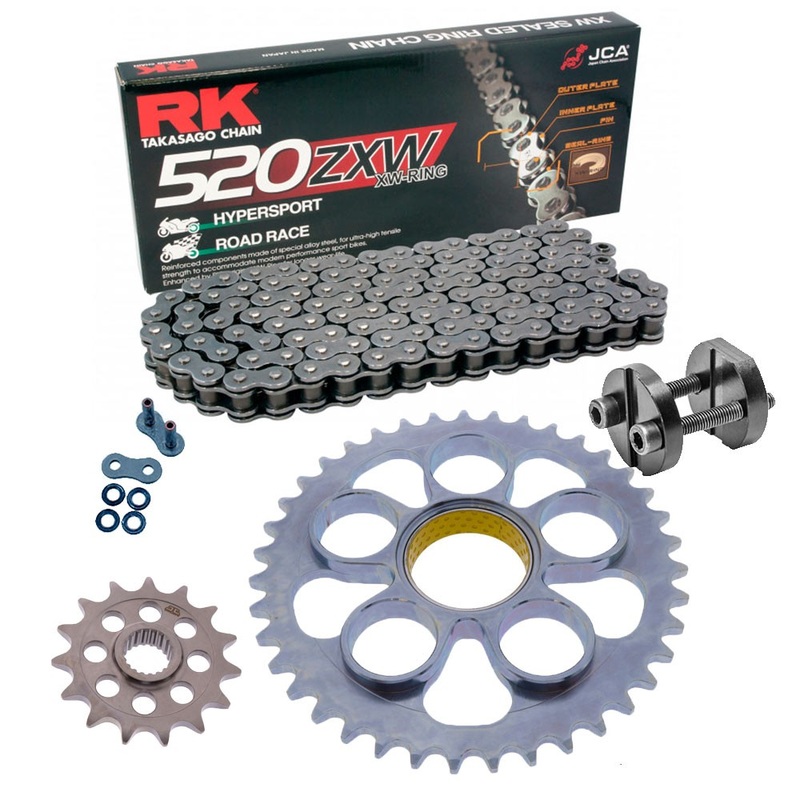 Kit de Arrastre RK 520 ZXW Super Reforzado GRIS ACERO DUCATI hypermotard 950 19-25 Remachadora Gratis!
