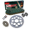Sprockets & Chain Kit RK 525 ZXW Black/Gold DUCATI STREETFIGHTER 1100 V4 2020-2025 Free Rivet Tool!