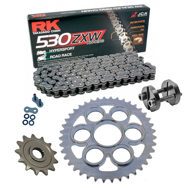 Kit de Arrastre RK 530 ZXW Super Reforzado ACERO GRIS DUCATI Multistrada 1260 18-22 Remachadora Gratis!