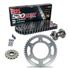 Kit de Arrastre RK 520 ZXW Super Reforzado GRIS ACERO HONDA FMX 650 05-08 Remachadora Gratis!