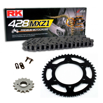 Kit de Arrastre RK 428 MXZ1 GRIS ACERO KTM 85 SX Rueda Pequeña 04-22