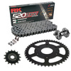 Sprockets & Chain Kit RK 520 ZXW Grey Steel KTM RC 390 14-21 Free Riveter
