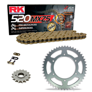 Sprockets & Chain Kit RK 520 MXZ5 Gold KTM 500 MX 85-93