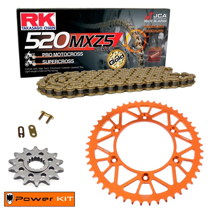 Kit de Arrastre KTM EXC-F 250 06-26 Power Kit Aluminio 520 MXZ5 ORO