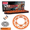 KTM 380 SX 98-02 Power Kit Chain Kit Alu Rear Sprocket 520 MXZ5 ORANGE