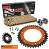 KTM 660 SMC 05-06 Power Kit Front Sprocket Rear DUAL Sprocket Super Reinforced Chain Gold Free Riveter Tool!