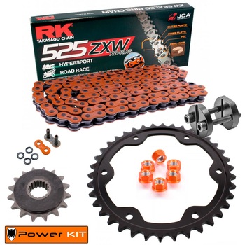 Kit de Arrastre  KTM Super Duke R 1290 16-24 Power Kit Super Reforzado NARANJA Remachadora gratis!!