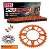 KTM Freeride E-SM 15-17 Power Kit Chain Kit Alu Rear Sprocket 520 MXZ5 ORANGE