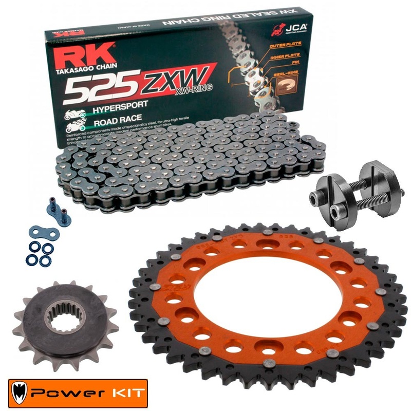KTM 950 Super Enduro S 06-09 Power Kit Hypersport Reinforced Chain Kit GREY Riveter free!!