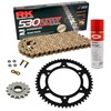 Sprockets & Chain Kit RK 530 ZXW Gold SUZUKI GSX-R 1100 Conversion 530 90-92
