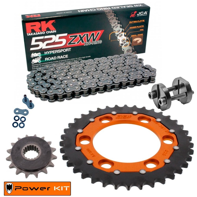 Kit de Arrastre KTM 990 SM R 10-13 Power Kit Super Reforzado GRIS Remachadora gratis!!