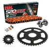 Kit de Arrastre RK 520 ZXW Super Reforzado NARANJA KTM RC 390 14-21 Remachadora Gratis!