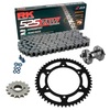 Sprockets & Chain Kit RK 525 ZXW Grey Steel YAMAHA Tracer 9 21-24 Free Riveter