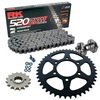 Sprockets & Chain Kit RK 520 ZXW Grey Steel KAWASAKI Z800 13-17 Free Riveter
