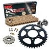 Sprockets & Chain Kit RK 520 ZXW Gold KAWASAKI Z800 13-17 Free Riveter