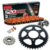 Sprockets & Chain Kit RK 520 ZXW Orange KAWASAKI Z800 Sugomi Edition 16 Free Riveter