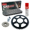 Sprockets & Chain Kit RK 520 ZXW Grey Steel KAWASAKI Z800 Sugomi Edition 16 