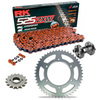 Kit de Arrastre RK 525 ZXW Super Reforzado NARANJA KTM 950 Super Enduro S 06-09 Remachadora Gratis!