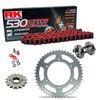 Sprockets & Chain Kit RK 530 ZXW Red HONDA CBR 1000 RR Fireblade 08-16 Free Riveter