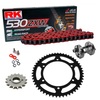 Sprockets & Chain Kit RK 530 ZXW Red TRIUMPH Speed Triple 955 99-01 Free Riveter