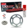 Sprockets & Chain Kit RK 530 ZXW Red TRIUMPH Tiger 1050 Sport 09-12