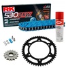 Sprockets & Chain Kit RK 530 ZXW Blue SUZUKI GSX-R 1100 Conversion 530 90-92
