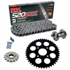 Sprockets & Chain Kit RK 520 ZXW Grey Steel KTM Duke 125 11-13 Free Rivet Tool! 