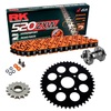 Sprockets & Chain Kit RK 520 ZXW Orange KTM Duke 125 11-13 Free Rivet Tool! 